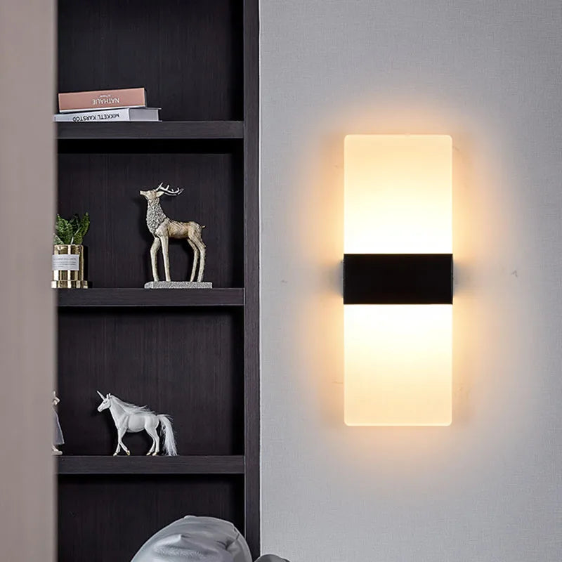 Hocozy - Minimalist Acrylic Wall Lamp - light accessoires lamp led modern sensor solar decor waterproof wireless wall