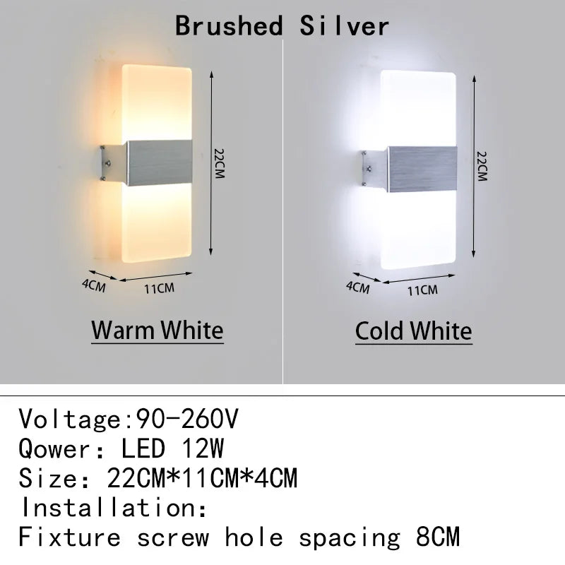 Hocozy - Minimalist Acrylic Wall Lamp - light accessoires lamp led modern sensor solar decor waterproof wireless wall