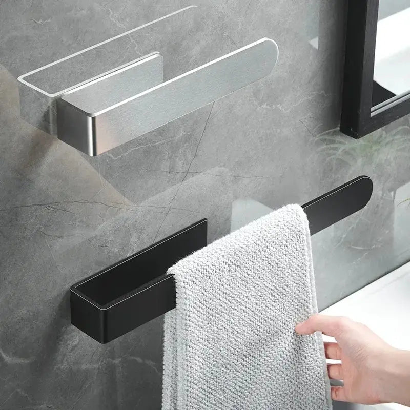 Hocozy - Easy Stick-On Towel Rack - bathroom toilet rack holder shelf hardware organizer accessories