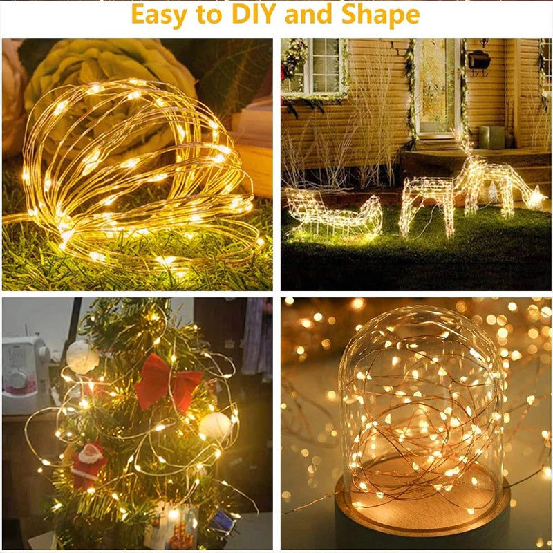 Hocozy - 3M 8 Mode LED String Lights for Holidays and Parties - light accessoires lamp led modern sensor solar decor waterproof wireless wall
