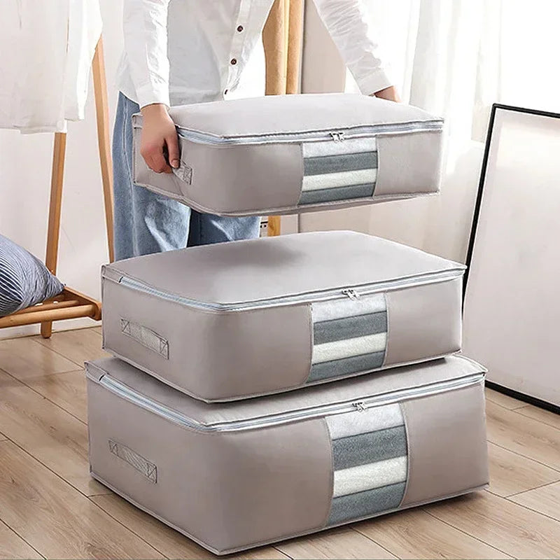 Hocozy - Foldable Storage Bag for Clothes - big clothes bag storage box organizer sock hanger hook travel set under bed