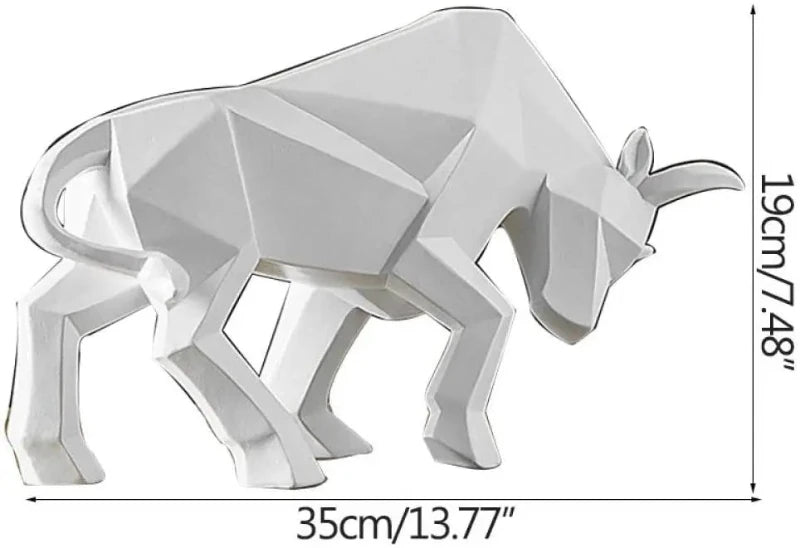 Hocozy - Resin Bull Statue - decor statue ornament home office decoration bull