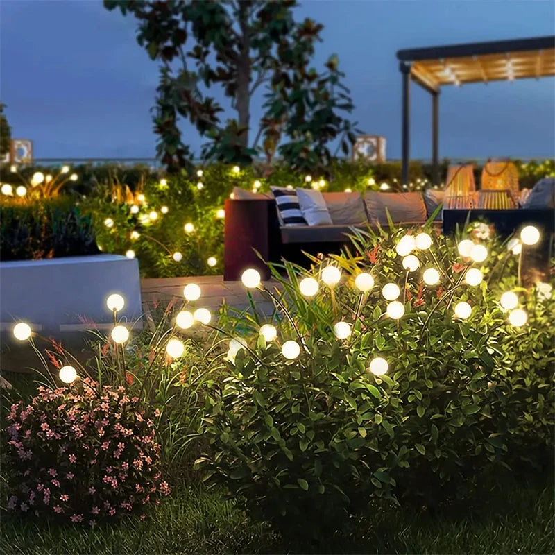 Hocozy - Solar Firefly Style Lights for Garden - light accessoires lamp led modern sensor solar decor waterproof wireless wall