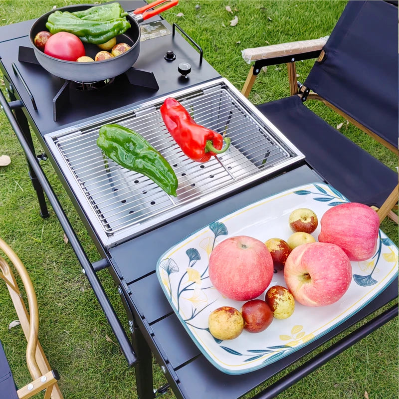 Hocozy - Lightweight Camping Folding BBQ Table - light accessoires lamp led modern sensor solar decor waterproof wireless wall