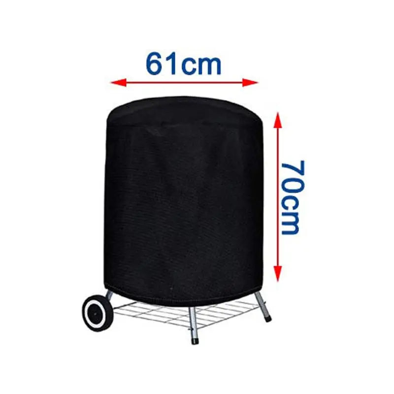 Hocozy - Round Black Outdoor Grill Cover - light accessoires lamp led modern sensor solar decor waterproof wireless wall