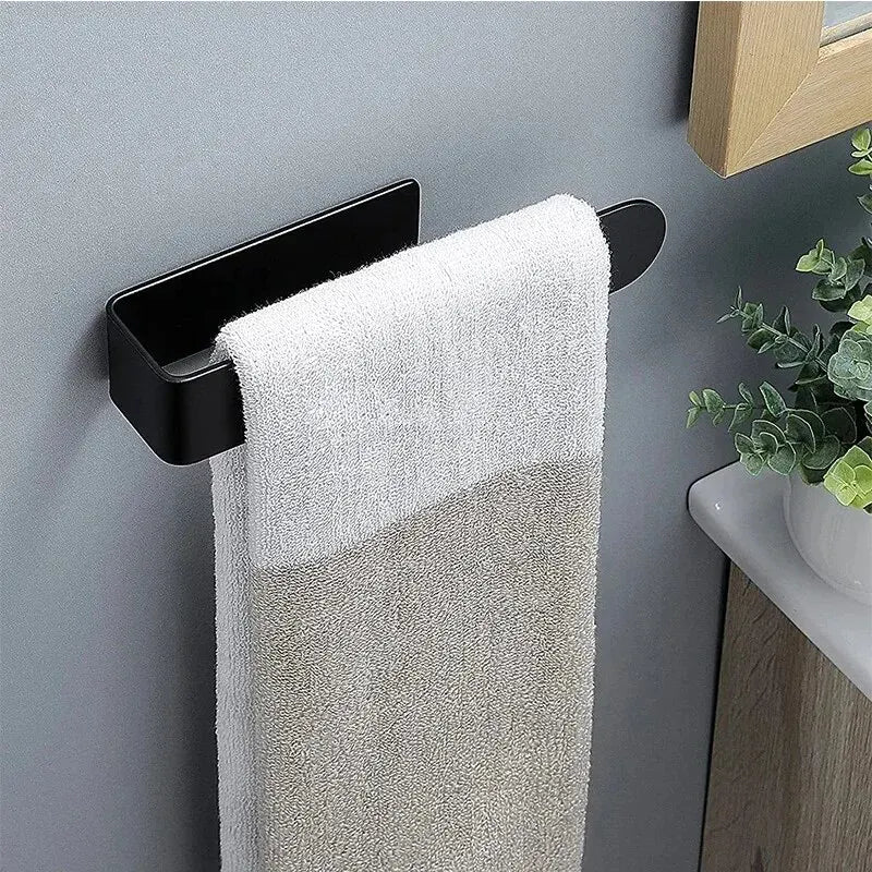 Hocozy - Easy Stick-On Towel Rack - bathroom toilet rack holder shelf hardware organizer accessories