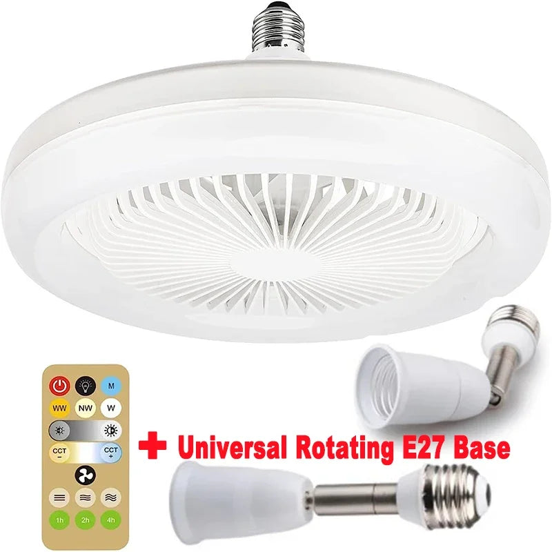 Hocozy - 3-in-1 Ceiling Fan with Light and Remote Control - light accessoires lamp led modern sensor solar decor waterproof wireless wall