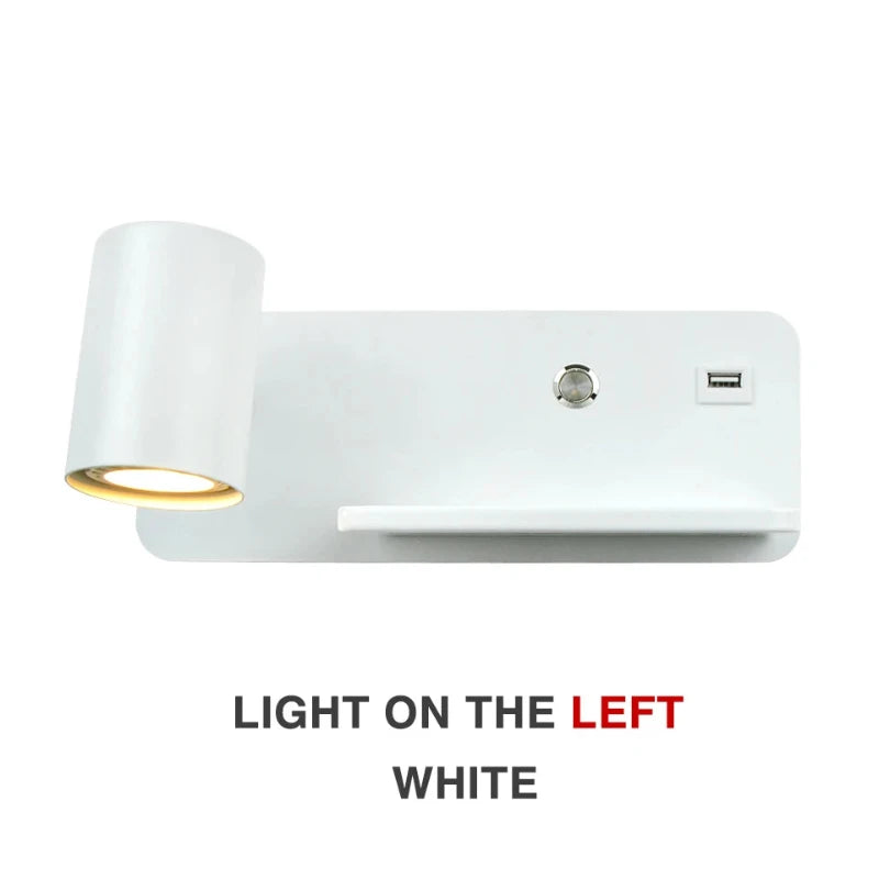 Hocozy - Bedside LED Wall Light with Phone Charging - light accessoires lamp led modern sensor solar decor waterproof wireless wall
