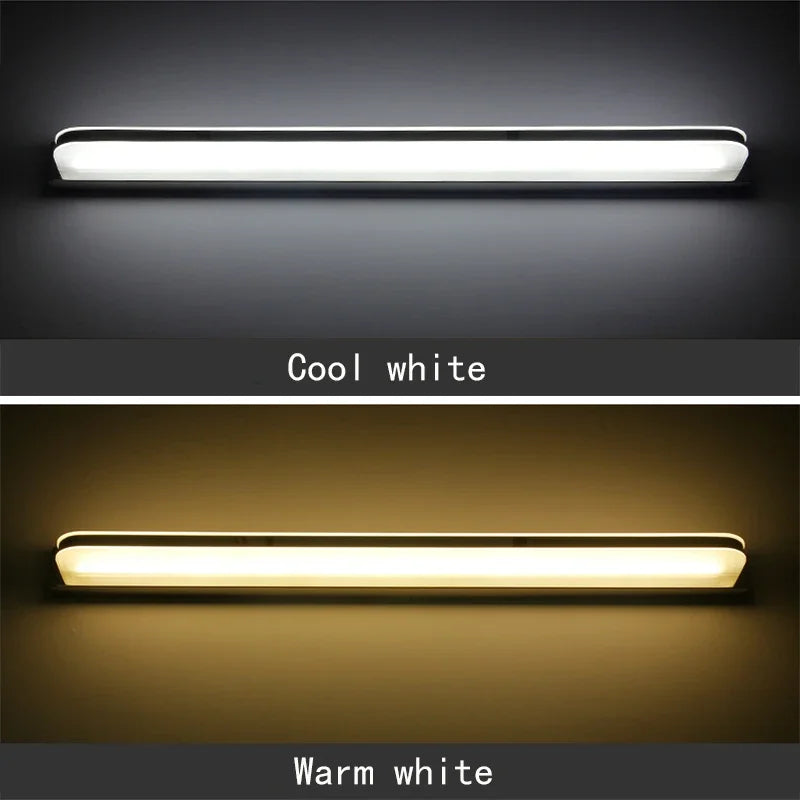 Hocozy - Waterproof Bathroom LED Mirror Lamp - light accessoires lamp led modern sensor solar decor waterproof wireless wall