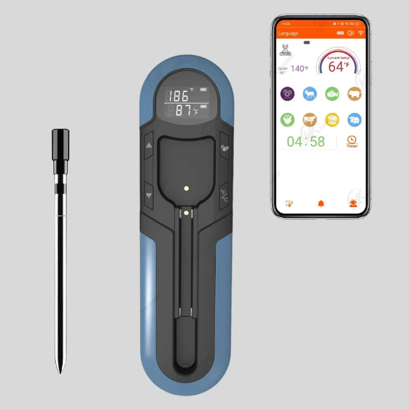 Hocozy - Wireless Meat Cooking Thermometer - grill cover bbq accessories outdoor cooking kebab fish meat burger tool set