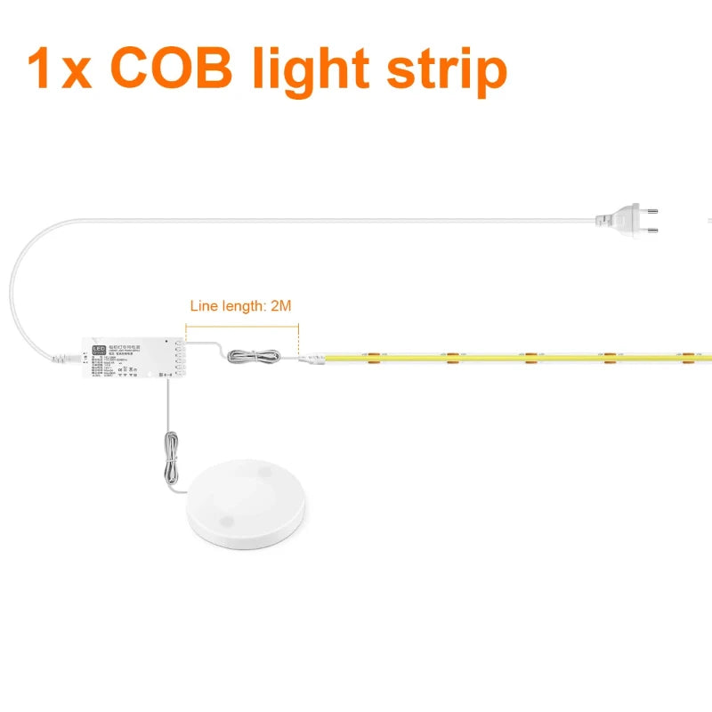 Hocozy - Dimmable LED Cabinet Light with Touch Motion Sensor Switch - light accessoires lamp led modern sensor solar decor waterproof wireless wall