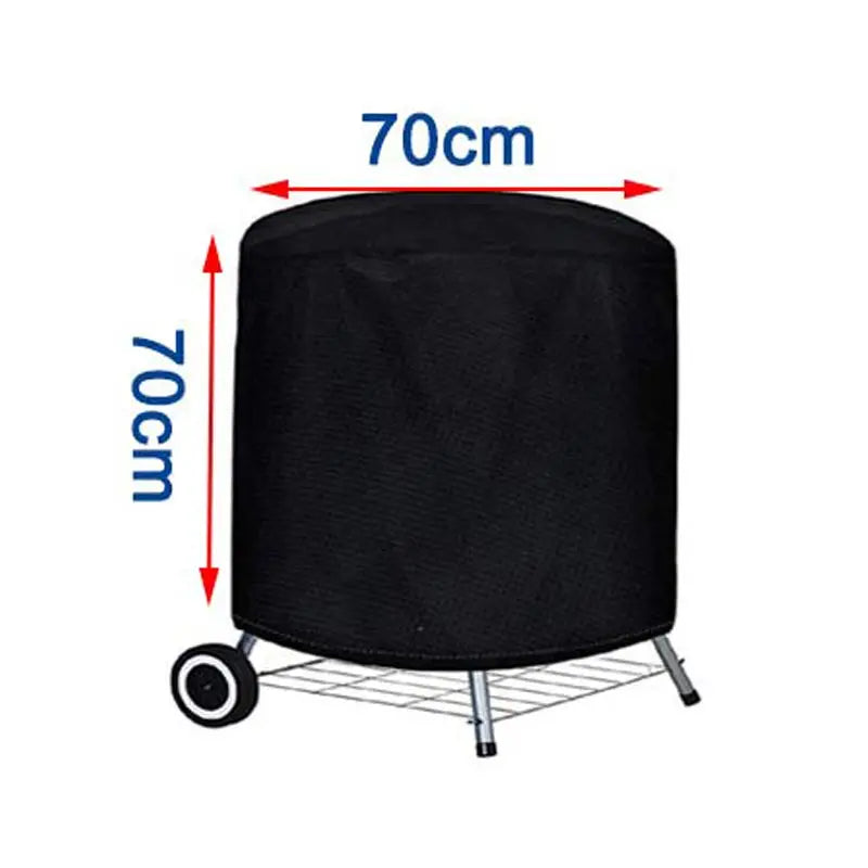 Hocozy - Round Black Outdoor Grill Cover - light accessoires lamp led modern sensor solar decor waterproof wireless wall
