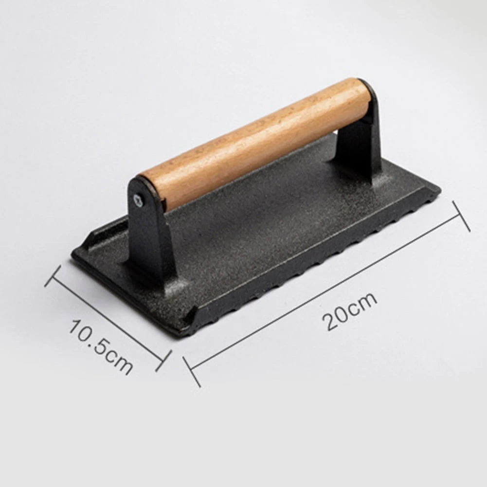 Hocozy - Heavy-Duty Meat Press for BBQ with Handle - grill cover bbq accessories outdoor cooking kebab fish meat burger tool set