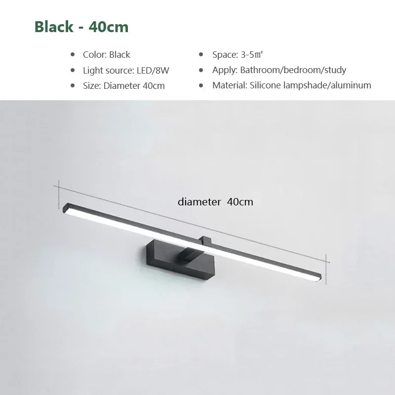 Hocozy - Modern Aluminum LED Wall Light for Bathroom - light accessoires lamp led modern sensor solar decor waterproof wireless wall
