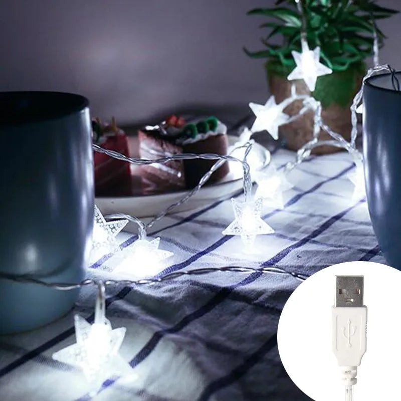Hocozy - Star LED String Lights for Decorations - light accessoires lamp led modern sensor solar decor waterproof wireless wall