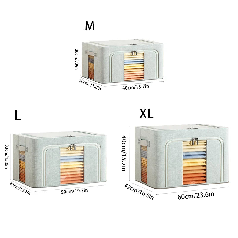 Hocozy - Two-way Zipper Storage Box - big clothes bag storage box organizer sock hanger hook travel set under bed