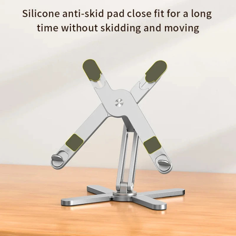 Hocozy - Foldable Laptop Stand - Portable Adjustable Ergonomic Design Desk Accessory Space Saver Lightweight Laptop Holder Heat Dissipation Travel-Friendly Computer Stand Desk Organizer
