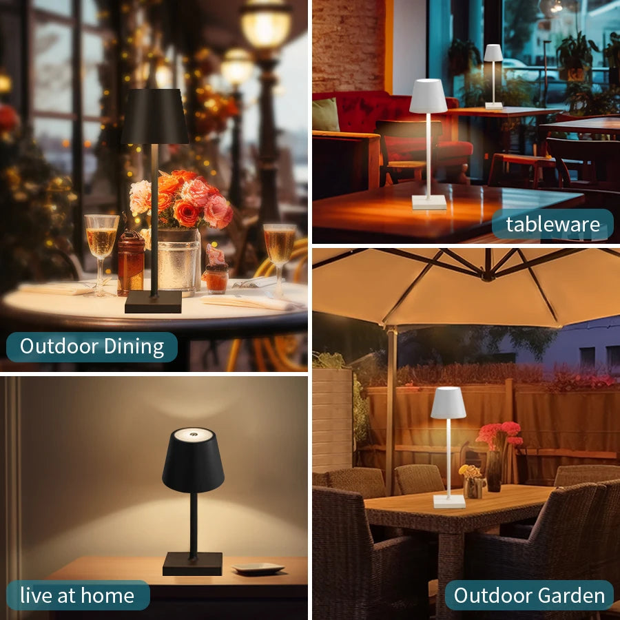 Hocozy - Wireless Touch Switch Bedside Lamp - light accessoires lamp led modern sensor solar decor waterproof wireless wall
