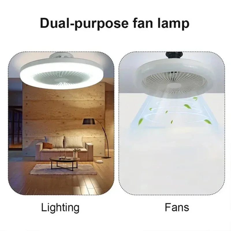 Hocozy - 3-in-1 Ceiling Fan with Light and Remote Control - light accessoires lamp led modern sensor solar decor waterproof wireless wall