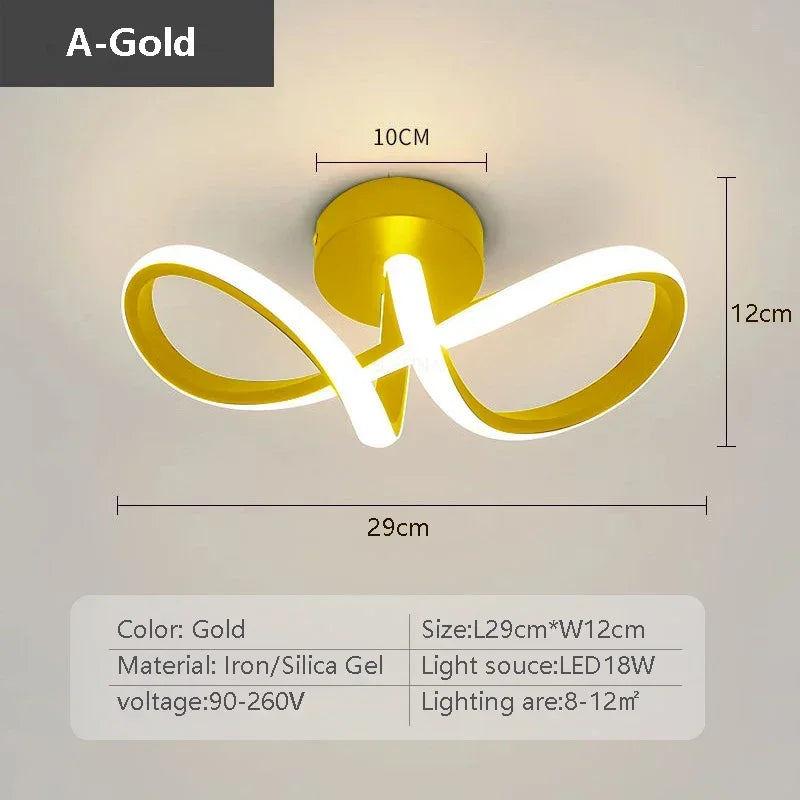 Hocozy - Modern LED Ceiling Light for Hallways and Corners - light accessoires lamp led modern sensor solar decor waterproof wireless wall