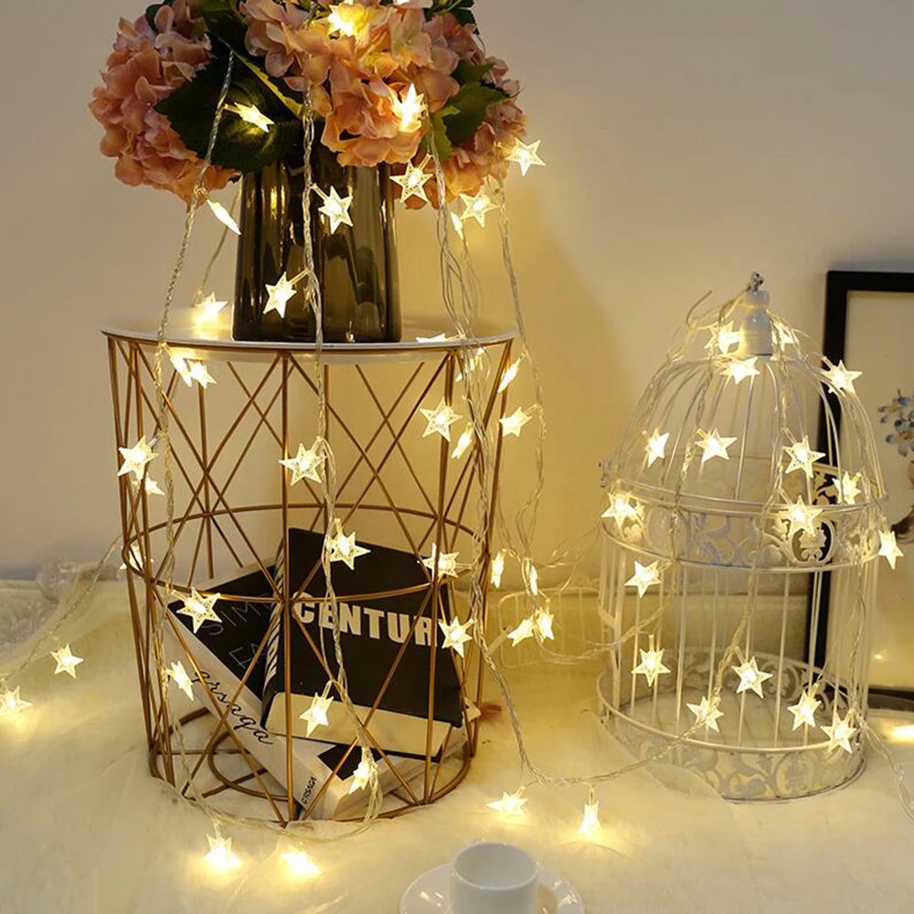 Hocozy - Star LED String Lights for Decorations - light accessoires lamp led modern sensor solar decor waterproof wireless wall