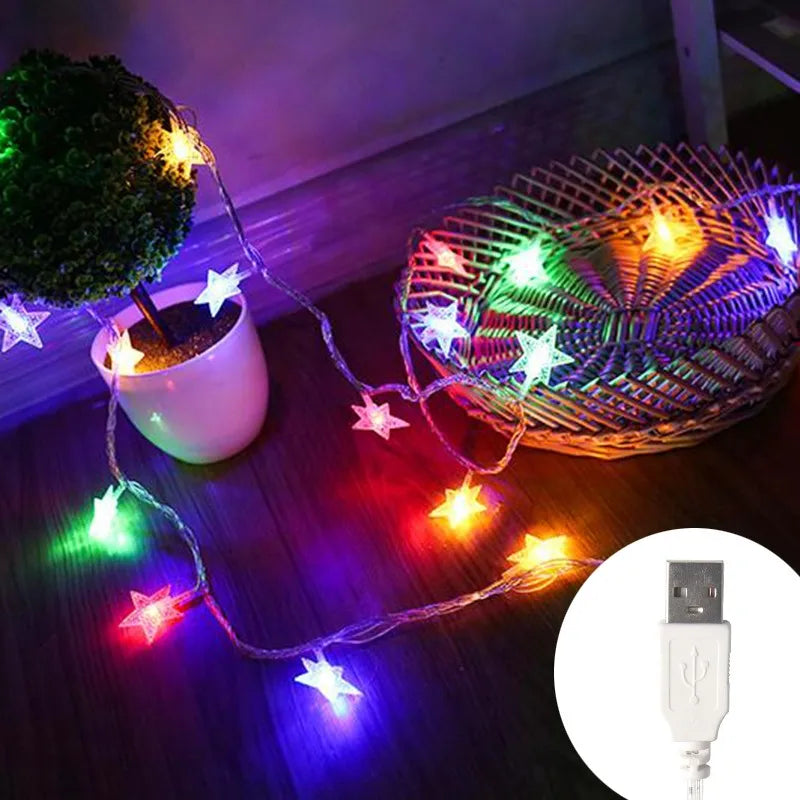 Hocozy - Star LED String Lights for Decorations - light accessoires lamp led modern sensor solar decor waterproof wireless wall