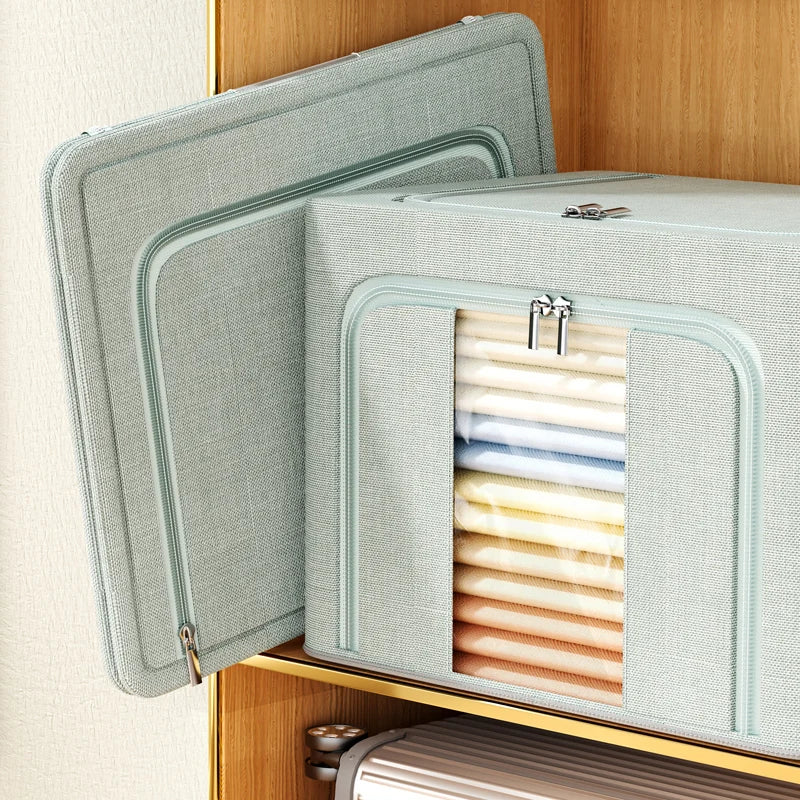 Hocozy - Two-way Zipper Storage Box - big clothes bag storage box organizer sock hanger hook travel set under bed