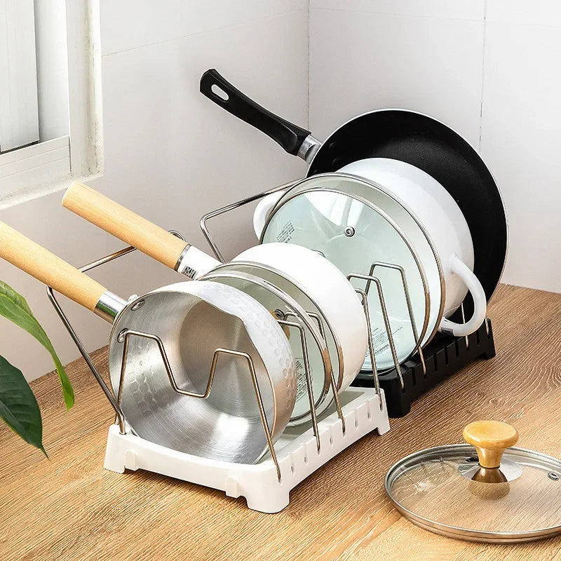 Hocozy - Black Kitchen Cabinet Organizer for Pots and Pans - kitchen Storage organizer drawer dish rack drying cabinet pot pan holder