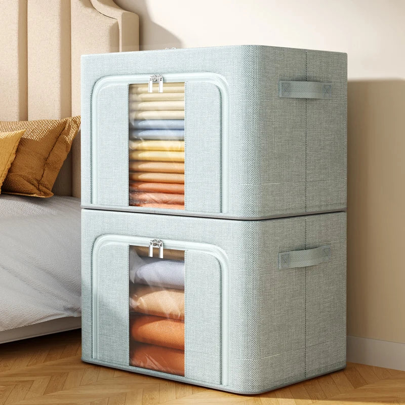 Hocozy - Two-way Zipper Storage Box - big clothes bag storage box organizer sock hanger hook travel set under bed