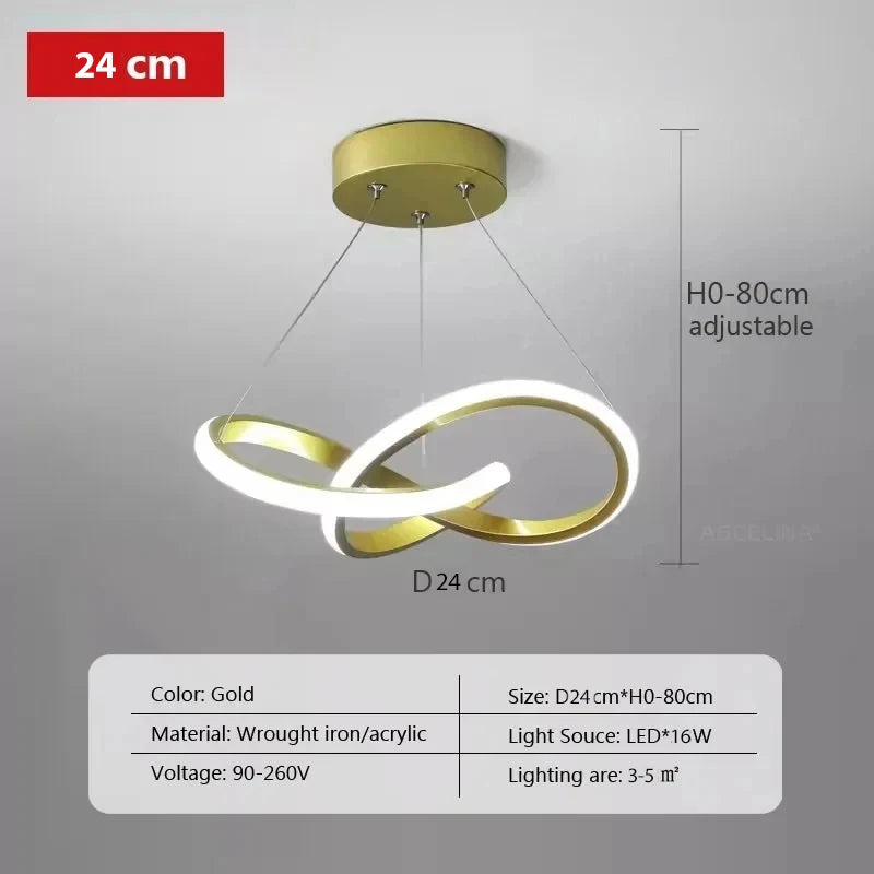 Hocozy - Nordic LED Ceiling Pendant Lamp - light accessoires lamp led modern sensor solar decor waterproof wireless wall