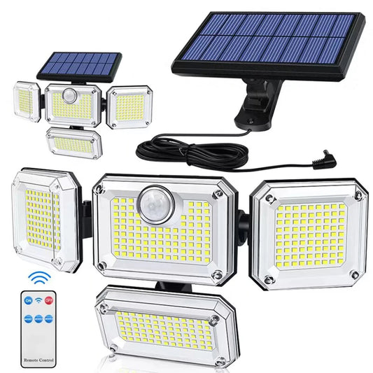 Hocozy - 333 Led Solar Lamp with Motion Sensor - light accessoires lamp led modern sensor solar decor waterproof wireless wall