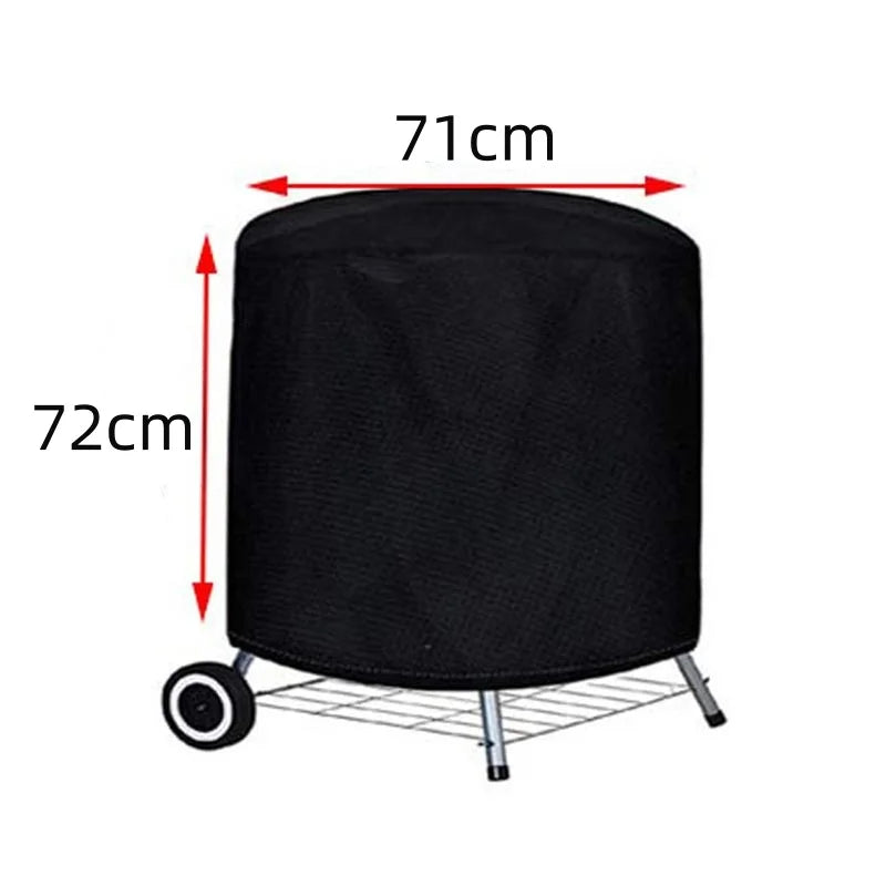 Hocozy - Round Black Outdoor Grill Cover - light accessoires lamp led modern sensor solar decor waterproof wireless wall