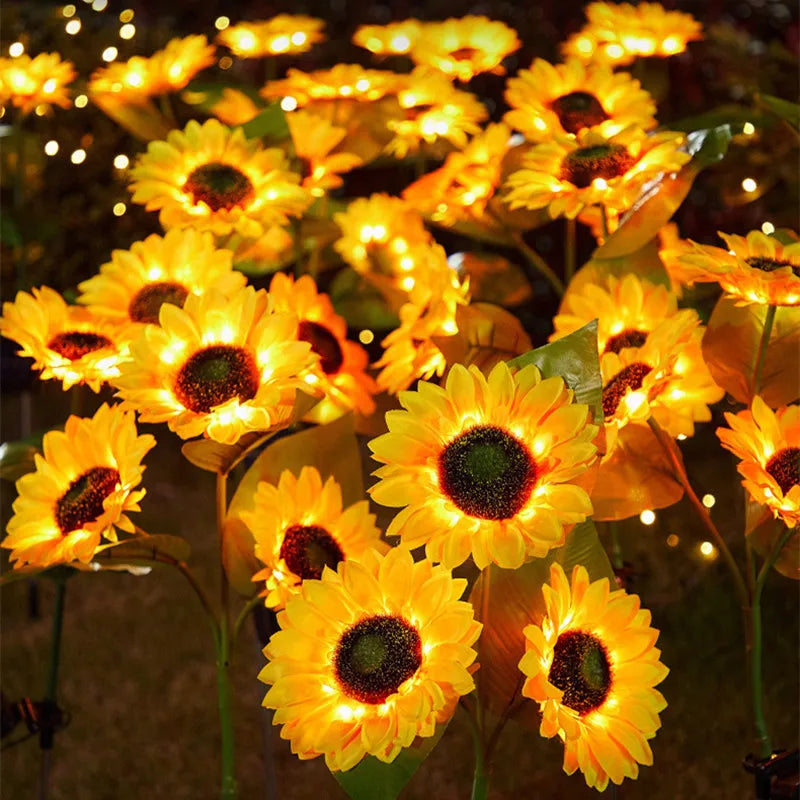 Hocozy - Sunflower Solar Garden Light - light accessoires lamp led modern sensor solar decor waterproof wireless wall