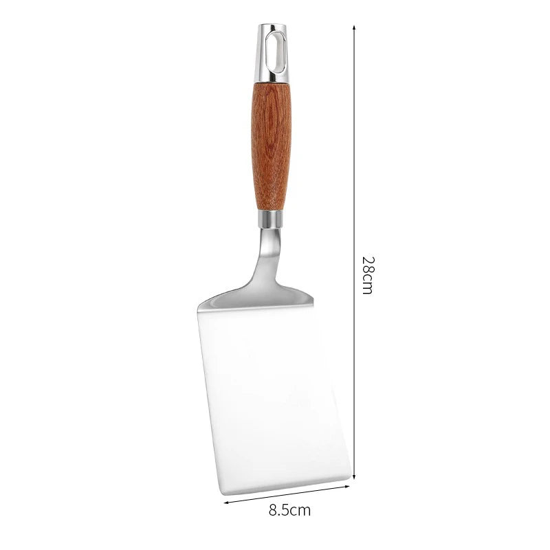 Hocozy - Wood Handle Spatula for BBQ - grill cover bbq accessories outdoor cooking kebab fish meat burger tool set