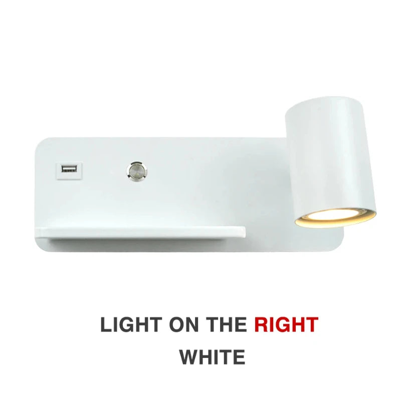 Hocozy - Bedside LED Wall Light with Phone Charging - light accessoires lamp led modern sensor solar decor waterproof wireless wall