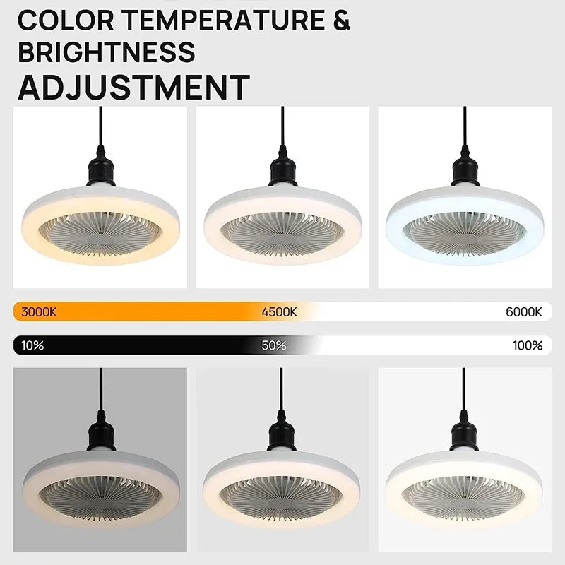 Hocozy - 3-in-1 Ceiling Fan with Light and Remote Control - light accessoires lamp led modern sensor solar decor waterproof wireless wall