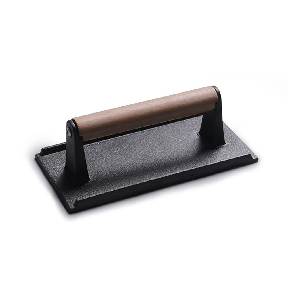 Hocozy - Heavy-Duty Meat Press for BBQ with Handle - grill cover bbq accessories outdoor cooking kebab fish meat burger tool set