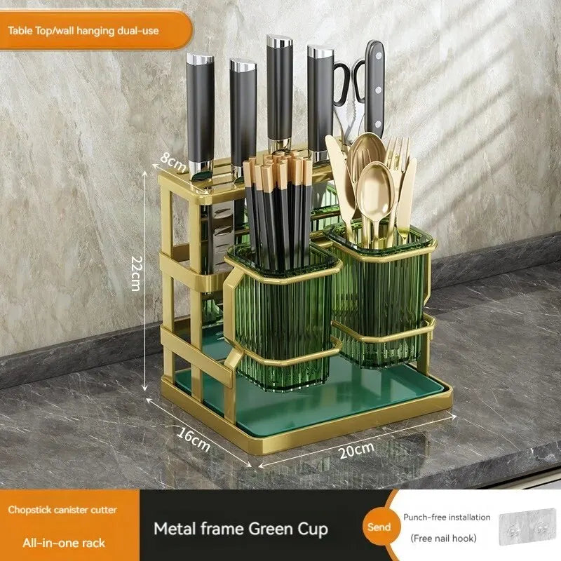 Hocozy - Kitchen Chopstick Holder and Knife Rack - kitchen Storage organizer drawer dish rack drying cabinet pot pan holder