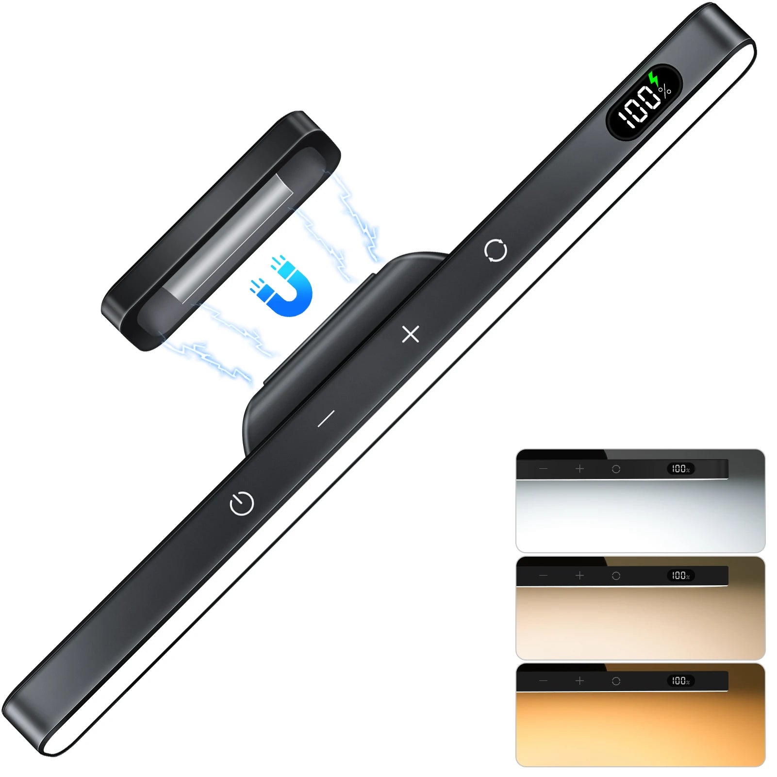Hocozy - Touch Magnetic Desk Lamp with Rechargeable Battery - light accessoires lamp led modern sensor solar decor waterproof wireless wall