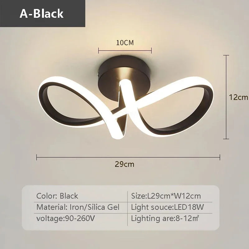 Hocozy - Modern LED Ceiling Light for Hallways and Corners - light accessoires lamp led modern sensor solar decor waterproof wireless wall