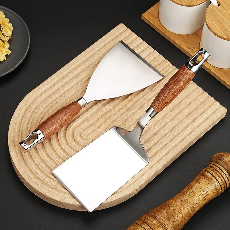 Hocozy - Wood Handle Spatula for BBQ - grill cover bbq accessories outdoor cooking kebab fish meat burger tool set