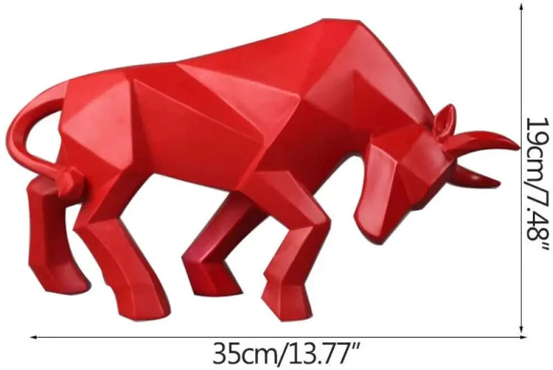 Hocozy - Resin Bull Statue - decor statue ornament home office decoration bull