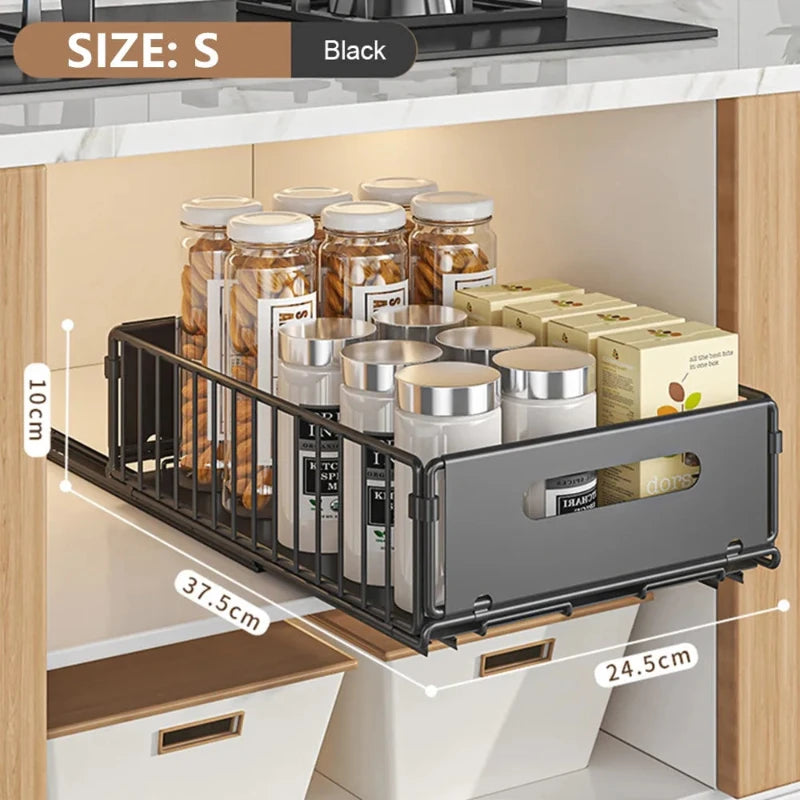 Hocozy - Storage Rack Pull Out Cabinet Organizer - kitchen Storage organizer drawer dish rack drying cabinet pot pan holder