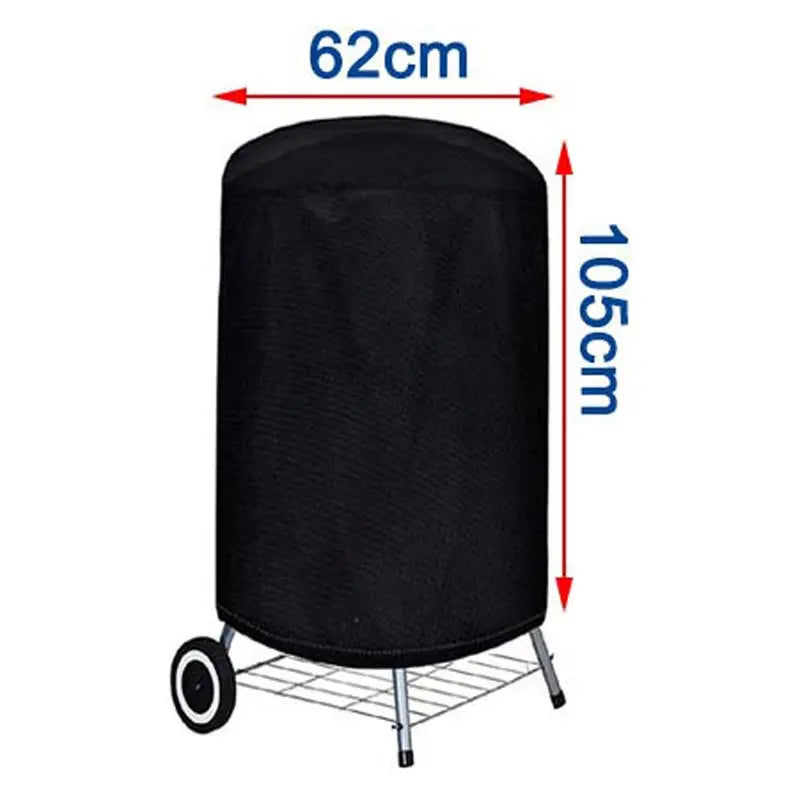 Hocozy - Round Black Outdoor Grill Cover - light accessoires lamp led modern sensor solar decor waterproof wireless wall