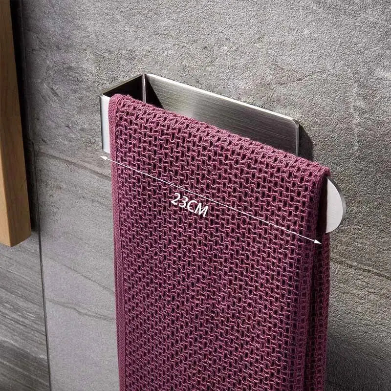 Hocozy - Easy Stick-On Towel Rack - bathroom toilet rack holder shelf hardware organizer accessories