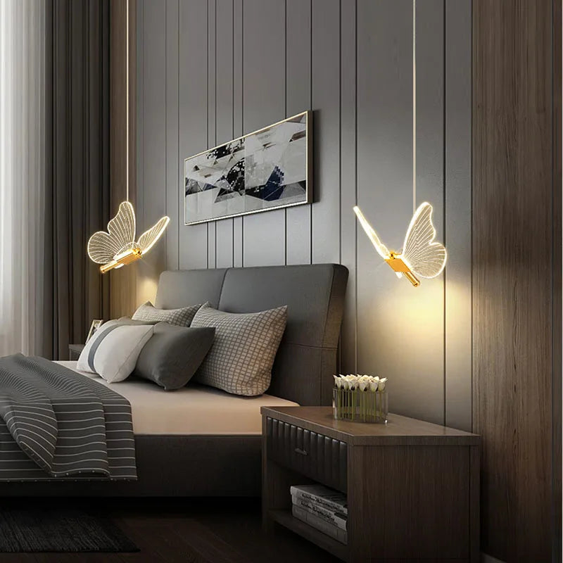 Hocozy - Butterfly Pendant Light - light accessoires lamp led modern sensor solar decor waterproof wireless wall