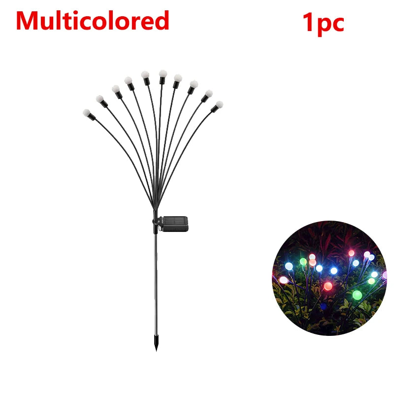 Hocozy - Solar Firefly Style Lights for Garden - light accessoires lamp led modern sensor solar decor waterproof wireless wall