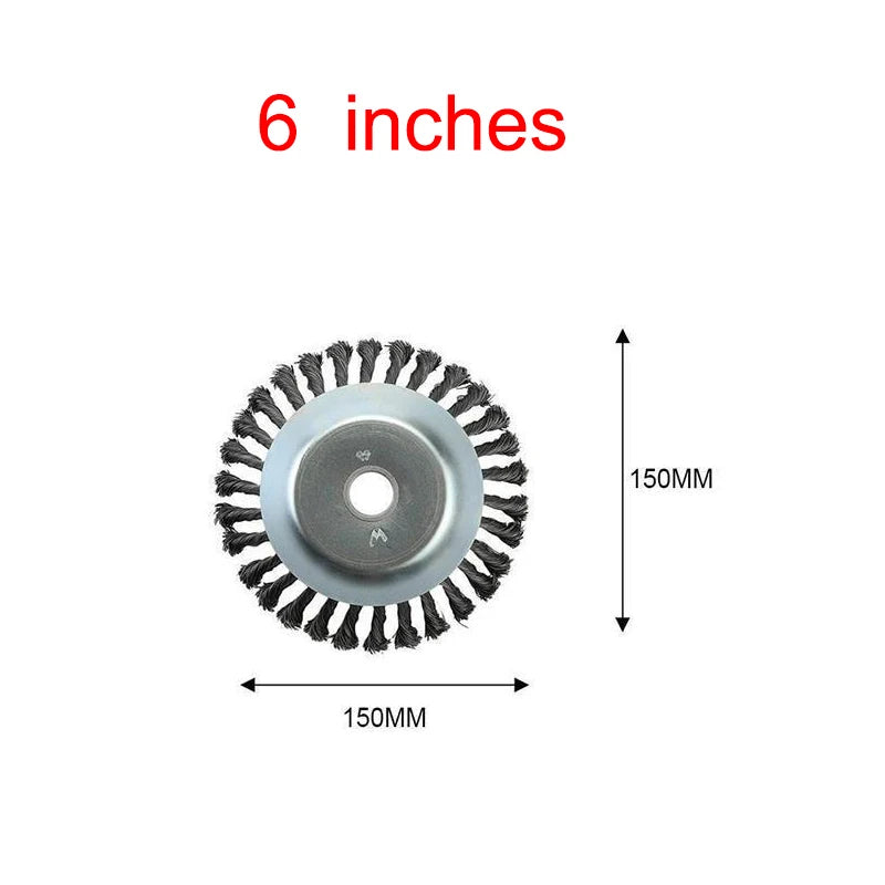 Hocozy - Garden Weed Brush for Lawn Mowers and Trimmers - Weed Removal Tool Heavy-Duty Brush Head Landscape Maintenance Outdoor Gardening Accessory Durable Design Easy Attachment Lawn Care Tool