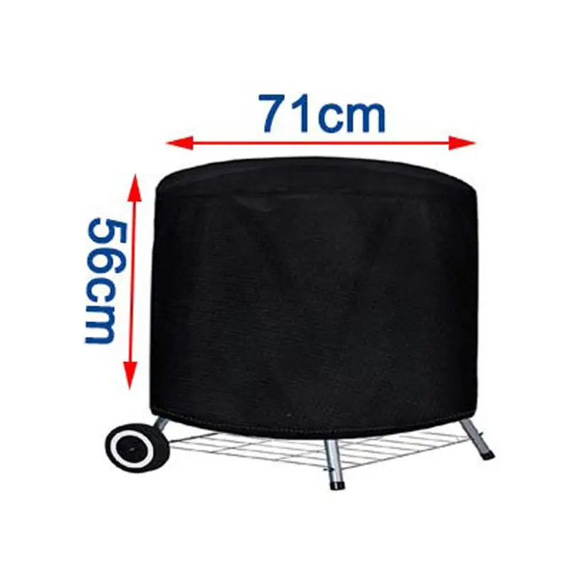 Hocozy - Round Black Outdoor Grill Cover - light accessoires lamp led modern sensor solar decor waterproof wireless wall