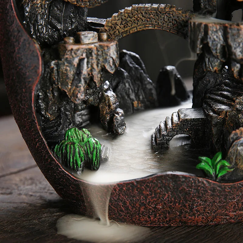 Hocozy - Smoke Waterfall Incense Burner - light accessoires lamp led modern sensor solar decor waterproof wireless wall
